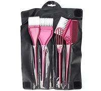 MUNEFE Hair Color Brush Set, Hair Dye Brush Set, Hair Coloring Applicator for Short Or Long Hair, Curly Or Straight Hair, Etc (Burgundy)