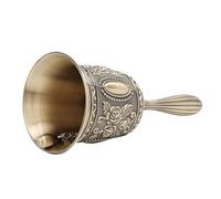 Munefe Hand Bell, Handbell de aleación de zinc, Rose Pattern Cena Hotel llama a Handbell para campanas de cena, comienzo de clase, Pets de entrenamiento