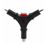 MUNEFE Herramienta de Conector F 4 en 1, Pelacables Coaxial, Herramienta de Compresión RG59 RG6 para Cables Coaxiales de Televisión, Vídeo y Audio por Cable
