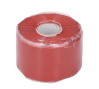 MUNEFE Hose Repair Tape, Silicone Rubber Repair Tape, Seal Self Fusing Silicone Tape for Emergency Repairs in Homes and Gardens (5m Length 50mm Width 0.8mm Thick) (Black) (Red)