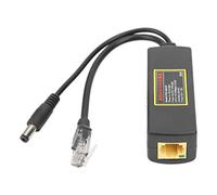MUNEFE Inyector PoE, Adaptador Divisor de Alimentación PoE a través de Ethernet, Divisor PoE de 60 V de Alta Presión para Transmisión de Datos de Dispositivos de Red Pequeños