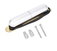 MUNEFE Juego de pastillas de bobina simple, pastilla de guitarra eléctrica, pastilla de tubo de lápiz labial con imán Alnico V para reemplazo de piezas de guitarra eléctrica (Plata)