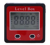 MUNEFE Medidor de ángulo de nivel, transportador inclinómetro LCD de nivel digital, medidores de ángulo portátiles con imán para instalar estantes y gabinetes