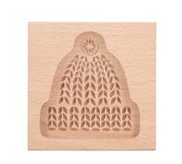 MUNEFE Molde para galletas de tallada, molde para sellos de prensa de pan de jengibre, molde para sellos de prensa de galletas para elaborar galletas, muffins, chocolates y otras (Hat 15x8.5x30.5cm)