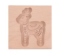 MUNEFE Molde para galletas de tallada, molde para sellos de prensa de pan de jengibre, molde para sellos de prensa de galletas para elaborar galletas, muffins, chocolates y otras (Deer)