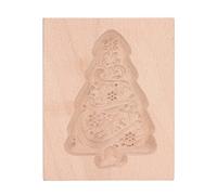 MUNEFE Molde para galletas de tallada, molde para sellos de prensa de pan de jengibre, molde para sellos de prensa de galletas para elaborar galletas, muffins, chocolates y otras (Xmas Tree)