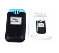 Munefe Probador de alcoholemia portátil, probador de conducir ebrio, detector de respiración portátil de pantalla LCD de tipo LCD para inspección de tráfico MR688