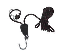 MUNEFE Rope Ratchet with Hook, Retractable Ratchet Straps, Metal Rope Ratchet Tie Down, Suitable for Home, Office, Studio, Etc