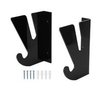 MUNEFE Soporte de pared para monopatín, soporte de pared para monopatín, estante de exhibición horizontal de acrílico para longboard con gancho de almacenamiento para garaje, (Negra)