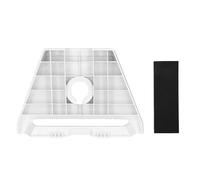 MUNEFE Standard Pipe Adapter, Gen 3 Pipe Adapter, Pipe Adapter for Gen 3 for Gen 3 Antenna Roof Mount Plate 360 Degree Rotation Pole Mounting Kit White