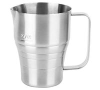 MUNEFE Taza Medidora De Acero Inoxidable, Taza Para Espumar Leche, Jarra De Café Para Espumar O Cocer Leche Al Vapor Para Café Con Leche, Medir Líquidos, Servir Leche O Crema