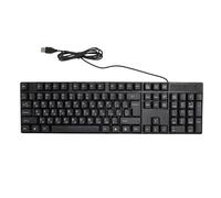 MUNEFE Teclado con Cable, Teclado de Idioma minoritario K1800, Cable de 104 Teclas, diseño ergonómico, Teclado para Juegos con Cable USB para Oficina (Russian)