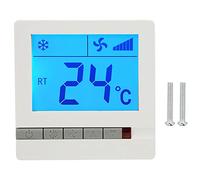 MUNEFE Termostato inteligente, controlador digital de temperatura ambiente, termostato digital con pantalla LCD grande para aire acondicionado central doméstico