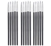 MUNEFE Tiny Detail Paint Brushes, Paint Silicone Pen, Pottery Clay Sculpture Paint Brush for Crafts Painting (3 Set Different Size)