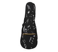 MUNEFE Ukulele Padded Bag, Ukulele Hard Case, Concert Ukulele Case for Storing Spare Strings, Straps, Tuners and Strings, Etc