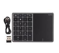 MUNEFE USB Number Pad, Touchpad Number Pad, Keypad Número para Laptop para una Amplia Gama de Dispositivos Que Incluyen computadoras portátiles, computadoras de Escritorio y (Iron Gray)