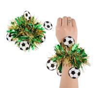 Muñequera animación - Tema Futbolístico Suave Y Colorido - Muñequeras de Fútbol para Animadoras - para Eventos Deportivos Competencias de Baile Partidos de Fútbol Espíritu de