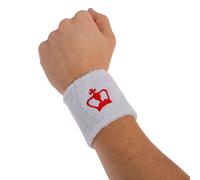 Muñequera Black Crown Short Blanca White