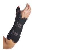 Muñequera con férula palmar y de pulgar rígida Orliman OPL352D mano derecha