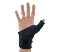 Muñequera de neopreno con funda para los dedos.