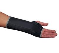 Muñequera de neopreno de LTG, para artritis, esguinces, color negro con borde gris