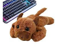 Muñequera de peluche con forma de con calefacción por USB | Reposamuñecas ergonómico con calefacción para el hogar, interior, trabajo, aprendizaje, escribir, mujeres, hombres,