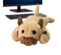 Muñequera de peluche con forma de con calefacción por USB | Reposamuñecas ergonómico con calefacción para el hogar, interior, trabajo, aprendizaje, escribir, mujeres, hombres,
