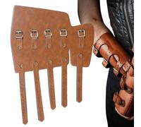 Muñequera de piel para arquero, accesorios steampunk, para caza, tiro