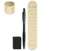 Muñequera de silicona con bolígrafo y borrador, pulsera de lista de tareas portátil, pulsera reutilizable para planificador diario, listas de compras y recordatorios, ideal para el cuidado de la
