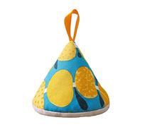 Muñequera Dedo Pulgar Izquierda Lindo Triangular Hot Pot Hat Pot Ear Sets Creative Kitchen Pot Handle Cazuela Esmalte Pot Pot Aislamiento Guantes Hielo Gel Pequeño (Yellow, One Size)