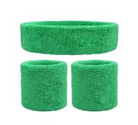 Muñequera Deportiva 3 Piezas/Set de Diadema Deportiva for Hombre, Banda elástica for el Sudor, for Deportes al Aire Libre, for Mujer, for Gimnasio, Correr, Tenis(Green1)