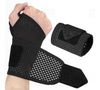 Muñequera Deportiva Gimnasio, Muñequera Izquierda Derecha Fitness, Tobillera Muñeca Transpirable, Soporte para Muñeca Unisex para Hombre y Mujer