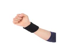 Muñequera Deportiva Pulsera Deportiva de algodón de 8 x 5 cm for un Uso cómodo al Aire Libre. Transpirable y Absorbe el Sudor. Protección for la muñeca.(Black)