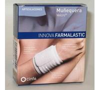 Muñequera Farmalastic Innova Velcro Beige T- Grande/ Extra Grande - Elástica y Ajustable