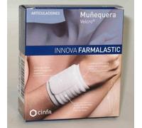 Muñequera Farmalastic Velcro Innova Blanca T Peq/Med - Elástica y Ajustable