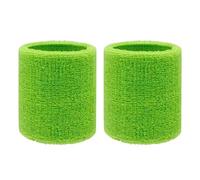 Muñequera Padel 2 muñequeras de Toalla for Baloncesto, Tenis, Gimnasio, Deportes, for el Sudor, Voleibol for Hombres y Mujeres(Bright Green)