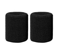 Muñequera Padel 2 muñequeras de Toalla for Baloncesto, Tenis, Gimnasio, Deportes, for el Sudor, Voleibol for Hombres y Mujeres(Black)
