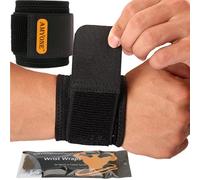 Muñequera, paquete de 2 muñequeras para túnel carpiano para mujeres y hombres. Correas de muñeca para levantamiento de pesas, entrenamiento y alivio del dolor. Flexible, altamente elástica, ajustable