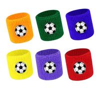 Muñequera para el Sudor, Muñequera Infantil, Muñequeras Deportivas para Niños, Muñequeras Deportivas Coloridas, 6 Pcs Suave Muñequera Sudor Elásticas, para Deportes Atléticos Fútbol Baloncesto Tenis