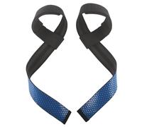 Muñequera para levantamiento de pesas 1 par de correas levantamiento pesas antideslizantes gel sílice, potencia for gimnasio, cinturones entrenamiento fuerza(Blue)