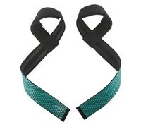 Muñequera para levantamiento de pesas 1 par de correas levantamiento pesas antideslizantes gel sílice, potencia for gimnasio, cinturones entrenamiento fuerza(Green)