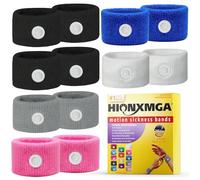 Muñequera para náuseas y náuseas de acupresión para el alivio natural de las náuseas matutinas, mareos, ansiedad, mareos y mareos (coche, mar, mareo o vuelo)