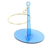 Muñequera portátil, rotación de 360 grados, ligero y portátil, para tejer, ganchillo, almacenamiento y organización (azul)