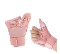 Muñequera Pulgar, Ferula Pulgar para Hombres y Mujeres, Mano Derecha e Izquierda, Muñequera Estabilizadora e Inmovilizador de Dedo Pulgar (Rosa)