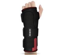 Muñequera Túnel Carpiano Transpirable, Férula de Muñeca Ajustable Mano Derecha o Izquierda, Soporte con Estabilizador Metálico Extraíble para Tendinitis y Esguinces(Izquierda,M)
