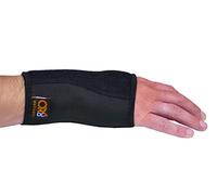 Muñequera universal que se adapta a la mano derecha o izquierda. Ideal para artritis, túnel carpiano, esguinces, tensiones, lesiones deportivas, dolor en las articulaciones y tendinitis. Ajustable, talla única.