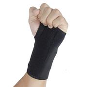 Muñequera universal que se adapta a la mano derecha o izquierda. Ideal para artritis, túnel carpiano, esguinces, tensiones, dolor de articulaciones y tendinitis. Diseño ajustable, talla única.