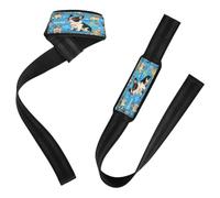 Muñequeras acolchadas de neopreno para mujer y niña, con texto en inglés "I Heart Mom Love Mama Boston Terrier", para amantes de los perros, para levantamiento de pesas, culturismo, levantamiento de