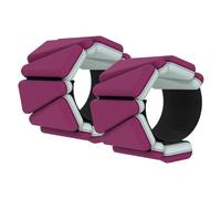 Muñequeras Con Peso Pulsera de silicona bicolor con soporte for pesas, for entrenamiento de fuerza en el tobillo y la muñeca, equipo invisible for fitness portátil.(Wine red)