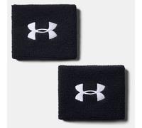 Under Armour Muñequeras UA Performance - Pack de 2 para hombre, Negro, Talla única